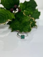 Load image into Gallery viewer, Double Clover rings silver
