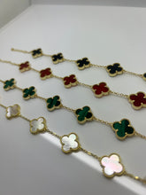 Load image into Gallery viewer, Multiple gold plated clover bracelet