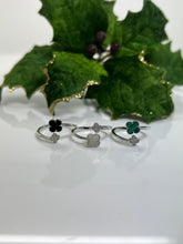 Load image into Gallery viewer, Double Clover rings silver