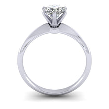 Load image into Gallery viewer, 18ct White Gold Tiffany Style 1.30ct Diamond Solitaire Engagement Ring H/Si. 18ct Rose, Yellow or White Gold.