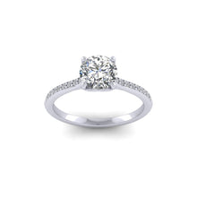 Load image into Gallery viewer, 18ct Rose Gold 1.20ct Diamond 'Forever' Solitaire Engagement Ring.