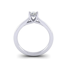 Load image into Gallery viewer, Platinum 0.25ct Diamond 'Cariad' Solitaire Engagement Ring.