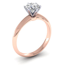 Load image into Gallery viewer, 18ct Yellow Gold &amp; Platinum Tiffany Style 1.30ct Diamond Solitaire Engagement Ring H/Si. 18ct Rose, Yellow or White Gold.
