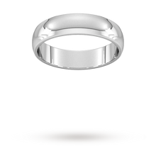 Load image into Gallery viewer, 5 mm Platinum D shape band
