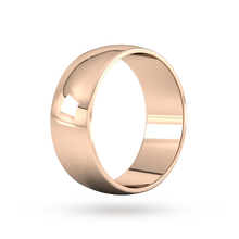 Load image into Gallery viewer, 9ct 8mm Rose Gold Traditional D shape Wedding Band.