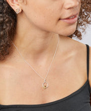 Load image into Gallery viewer, Silver Stone Set Bee Pendant