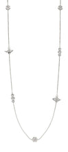Load image into Gallery viewer, Silver Stone Set Bee Long Necklace