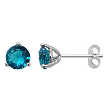 Load image into Gallery viewer, December Birthstone Studs Blue stone studs