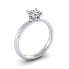 Load image into Gallery viewer, Platinum 0.76ct Diamond Solitaire Engagement Ring H/Si.