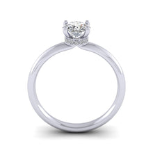 Load image into Gallery viewer, Platinum 0.76ct Diamond Solitaire Engagement Ring H/Si.