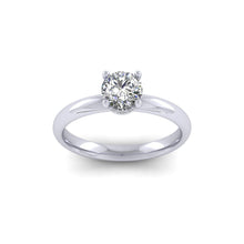 Load image into Gallery viewer, Platinum 0.76ct Diamond Solitaire Engagement Ring H/Si.