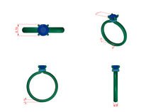 Load image into Gallery viewer, Platinum 0.76ct Diamond Solitaire Engagement Ring H/Si.