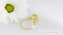 Load image into Gallery viewer, Flower bud Citrine statement ring .