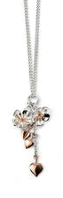 Load image into Gallery viewer, Flower Necklace Silver & Rose Gold. From Jeffs Jewellers