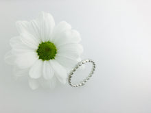 Load image into Gallery viewer, Daisy stacker ring silver & gold, flower stacker
