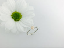 Load image into Gallery viewer, Heart stacker ring silver & rose gold