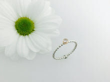 Load image into Gallery viewer, Rose gold flower stacker ring silver & 9ct gold, flower stacker