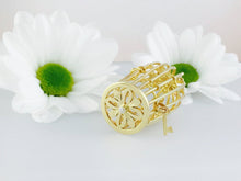 Load image into Gallery viewer, 9ct Gold Birdcage necklace with owl statement piece.