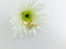 Load image into Gallery viewer, 9ct Gold Honey Bee pendant charm necklace, Handmade in solid 9ct Gold, by Jeffs Jewellers. Similar to one worn by holly willoughby.