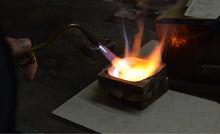 Load image into Gallery viewer, 9ct 4mm Yellow Gold Traditional D shape Wedding Band. Handmade in Wales.