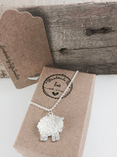 Load image into Gallery viewer, Handmade silver sheep cufflinks, individually crafted in Wales at Jeffs Jewellers.