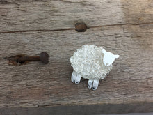 Load image into Gallery viewer, Handmade silver sheep brooch, individually hand crafted at Jeffs Jewellers.