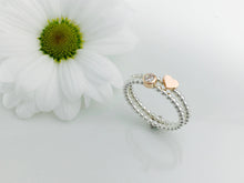 Load image into Gallery viewer, Set of Stacker rings Silver & 9ct Gold handmade Stacker rings. 5 rings in total