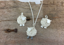Load image into Gallery viewer, Handmade silver sheep cufflinks, individually hand crafted at Jeffs Jewellers.