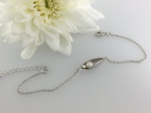 Load image into Gallery viewer, Silver Two Peas In A Pod bracelet, silver pearl bracelet, wedding gift