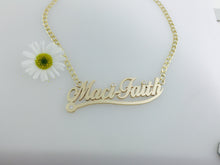 Load image into Gallery viewer, 9ct Gold Handmade Name Necklace, with or without heart.