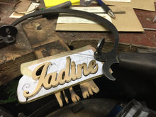 Load image into Gallery viewer, 9ct Gold Handmade Name Necklace, with or without heart.