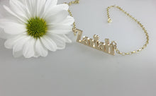 Load image into Gallery viewer, 9ct Gold Handmade Name Necklace, with or without heart.