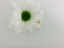 Load image into Gallery viewer, Silver Honeycomb and Honey Bee ring.