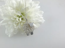 Load image into Gallery viewer, Silver sheep necklace, individually hand crafted in Wales at Jeffs Jewellers.