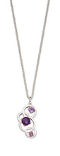 Load image into Gallery viewer, Silver Amethyst Necklace.