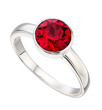 Load image into Gallery viewer, Silver Birthstone Ring July