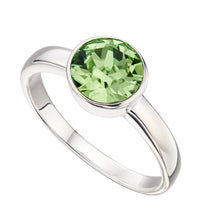 Load image into Gallery viewer, Silver Birthstone Ring August