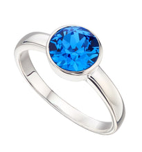 Load image into Gallery viewer, Silver Birthstone Ring September