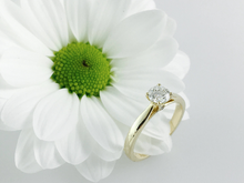 Load image into Gallery viewer, 18ct Gold 0.50ct Diamond Solitaire Engagement Ring H/Si. 18ct Rose, Yellow or White Gold.