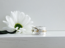 Load image into Gallery viewer, The Love Spinner Ring, handmade worry ring 9ct solid gold & sterling Silver