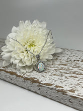 Load image into Gallery viewer, Sterling Silver Oval Opalique Necklace Pendant
