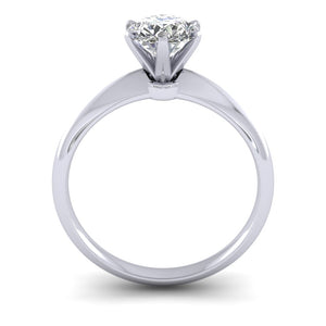 Platinum Tiffany Style 1.30ct Diamond Solitaire Engagement Ring.