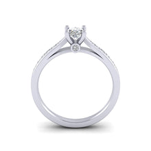 Load image into Gallery viewer, Platinum 0.36ct Diamond Solitaire Engagement Ring H/Si. 0.25ct centre diamond
