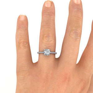 Platinum 1.20ct Diamond 'Forever' Solitaire Engagement Ring.