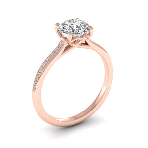 18ct Rose Gold 1.20ct Diamond 'Forever' Solitaire Engagement Ring.