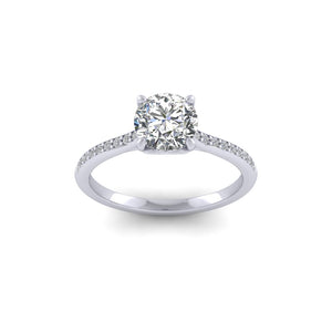 Platinum 1.20ct Diamond 'Forever' Solitaire Engagement Ring.