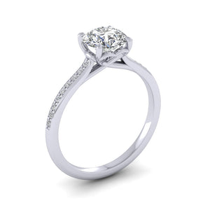 18ct White Gold 1.20ct Diamond 'Forever' Solitaire Engagement Ring.
