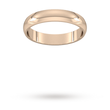 Load image into Gallery viewer, 9ct 4mm Rose Gold Traditional D shape Wedding Band.
