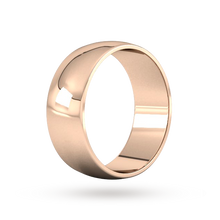 Load image into Gallery viewer, 9ct 8mm Rose Gold Traditional D shape Wedding Band.
