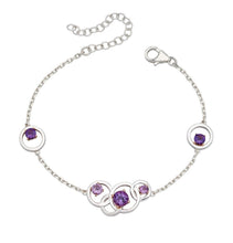Load image into Gallery viewer, Silver Amethyst Necklace.
